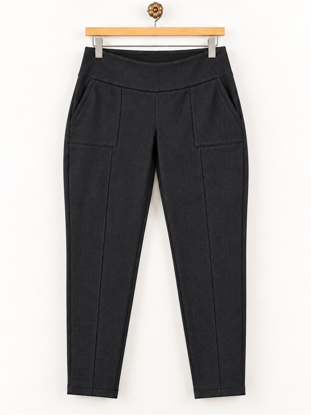 Mondetta Women’s XXL Black Chevron Stretch Tapered Pants